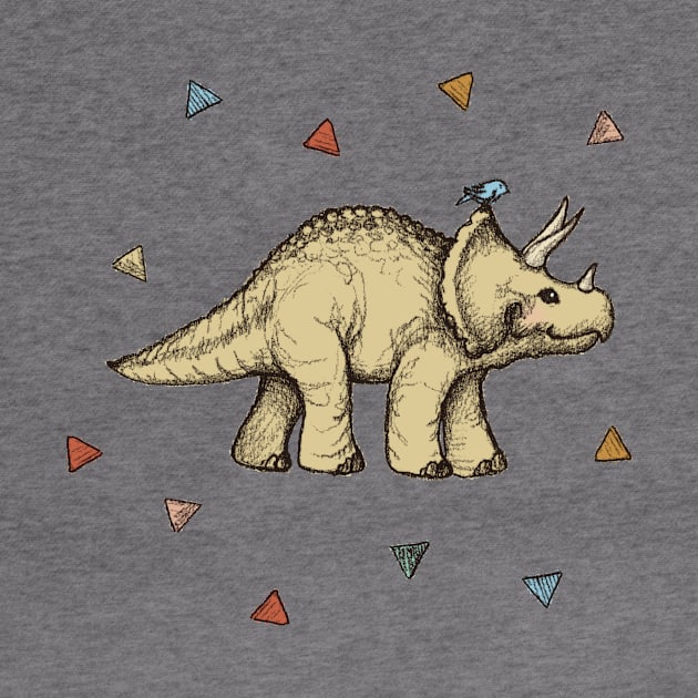 Triceratops & Triangles by micklyn